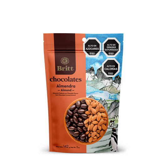 Almendra cubierta con Chocolate Oscuro Britt