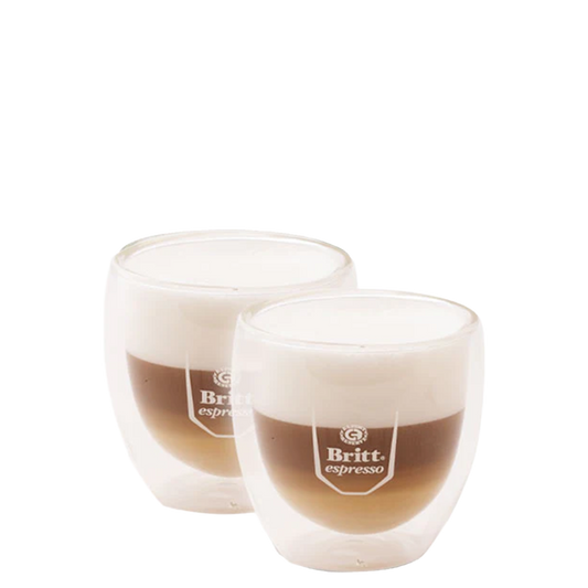 Set Vaso Vidrio Transparente Cappuccino