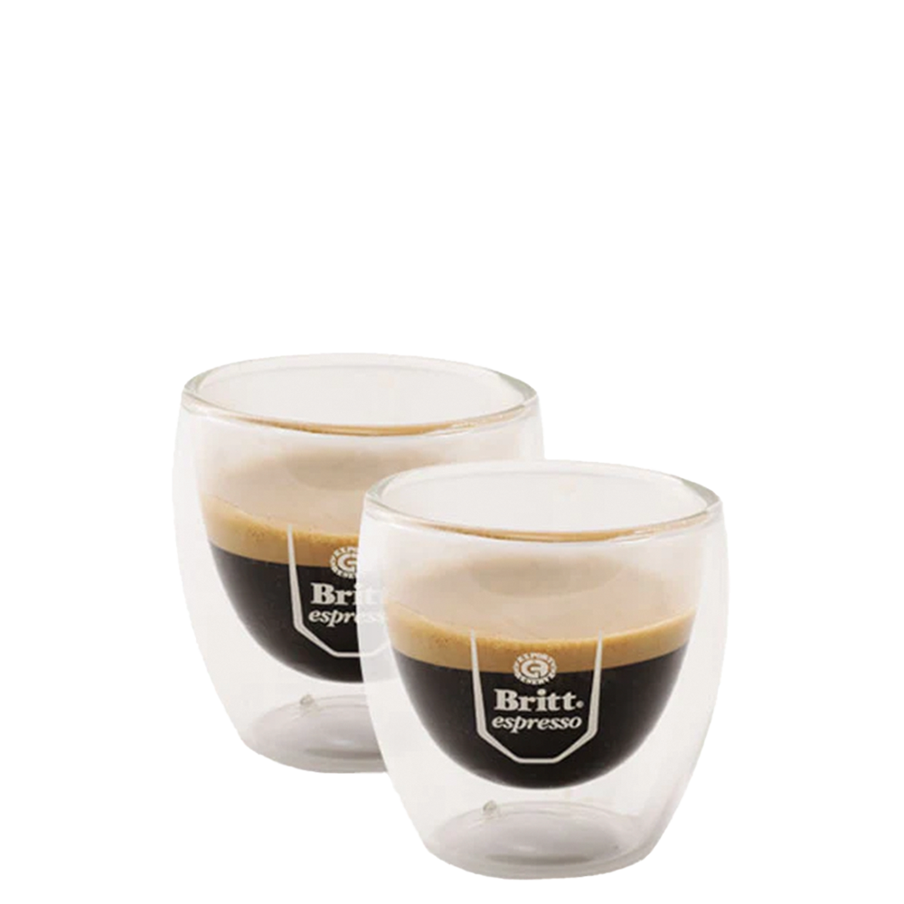 Set Vaso Vidrio Transparente Espresso